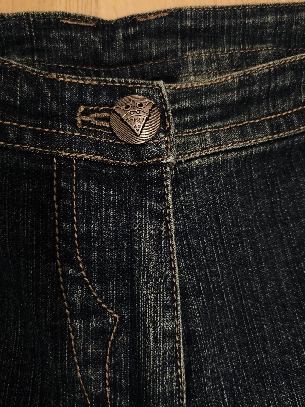 MXM Dark Wash Wide Leg Jeans - Picture 3 of 10